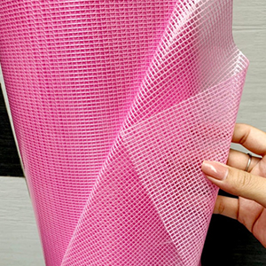 Màng nhựa PVC lưới nhỏ màu hồng